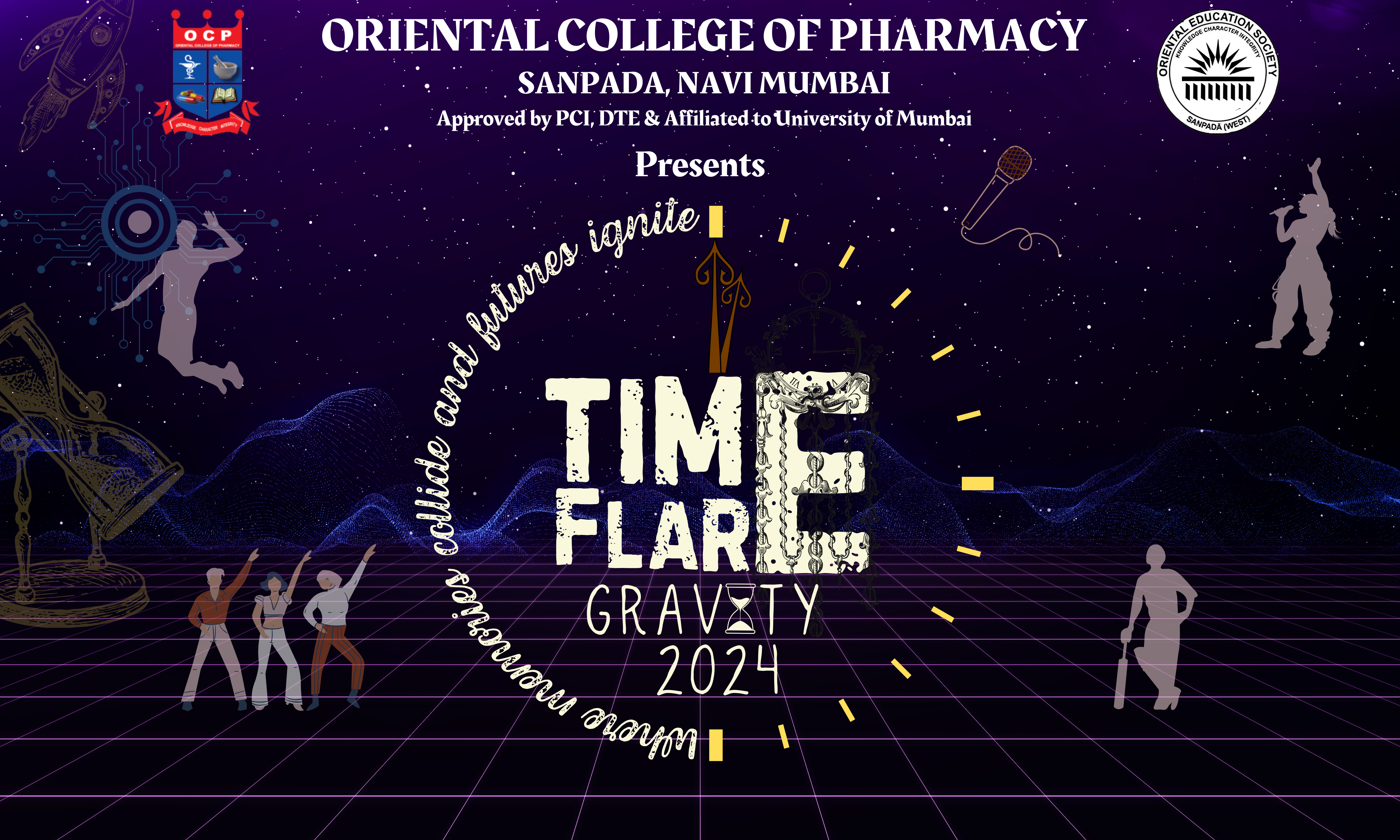 Gravity TimeFlare LED banner